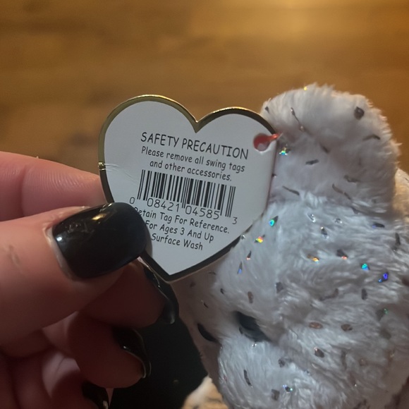 Ty Beanie Babies 2002 " Decade" 10th Anniversary White Bear Plush 9" Retired - Picture 10 of 12